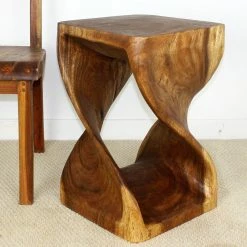 Haussmann Inc Twist End Table 15"x23", Walnut -GDF sofa Shop 7cd1b6b40a061721 9736 w800 h800 b0 p0