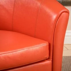 GDFStudio GDF Studio Newport Leather Club Chair, Orange -GDF sofa Shop 7d21482401c41418 4534 w800 h800 b0 p0