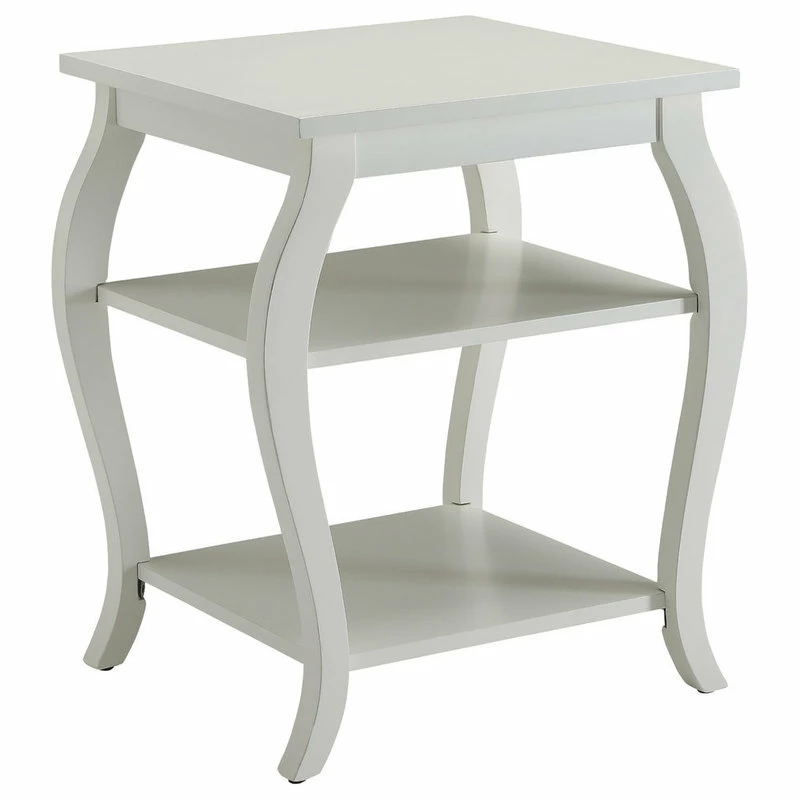 Acme Furniture Becci End Table, White 3 Acme Furniture Becci End Table, White