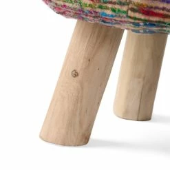 GDFStudio GDF Studio Stoolha Artisan Round Multicolor Swirl Pattern Fabric Pouf-st, Coral/Multi-Colored -GDF sofa Shop 7d41a62903ef01eb 8252 w800 h800 b0 p0