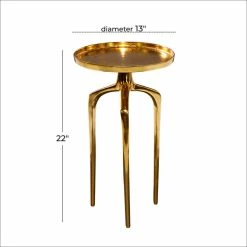 Brimfield & May Contemporary Gold Aluminum Accent Table 84039 -GDF sofa Shop 7d81f51e00523b8f 7056 w800 h800 b0 p0