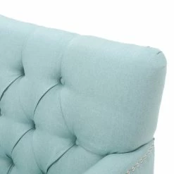 GDFStudio GDF Studio Madene Tufted Back Fabric/Microfiber Club Chair, Light Blue -GDF sofa Shop 7db1942801b1be0e 0713 w800 h800 b0 p0