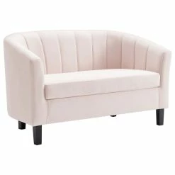 LexMod Prospect Channel Tufted Performance Velvet Loveseat, Pink -GDF sofa Shop 7dd1643800cd296a 3783 w800 h800 b1 p0