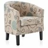 Belleze Modern Club Chair Barrel Design, Flower Print 1 Belleze Modern Club Chair Barrel Design, Flower Print -GDF sofa Shop 7e1187790f27b0b0 8330 w800 h800 b1 p0
