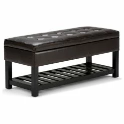 Simpli Home Ltd. Cosmopolitan Storage Ottoman Bench With Open Bottom -GDF sofa Shop 7f416fa2037e3226 4995 w800 h800 b1 p0