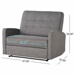 GDFStudio GDF Studio Callade Buttoned Fabric Reclining Loveseat, Gray -GDF sofa Shop 7f71144c01b2aeab 0084 w800 h800 b1 p0