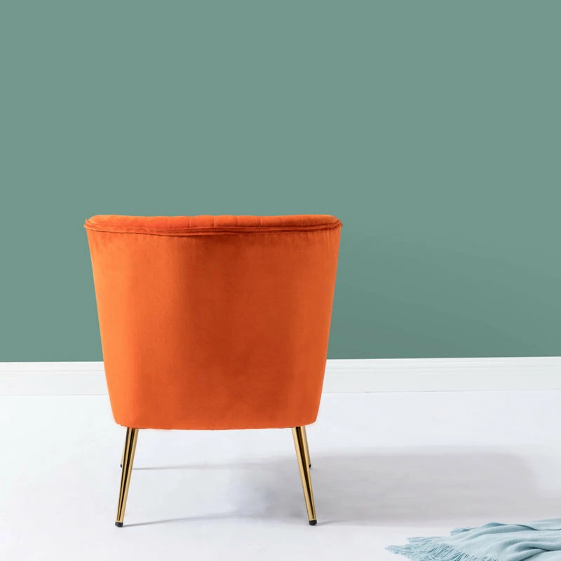 Karat Home Monica Side Chair, Orange 7 Karat Home Monica Side Chair, Orange - Image 5