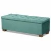Wholesale Interiors Roanoke Teal Blue Velvet Fabric Upholstered Grid-Tufted Storage Ottoman Bench -GDF sofa Shop 80318b5b0db1b2da 0284 w800 h800 b1 p0