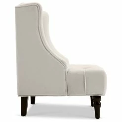 Belleze Tall Wingback Tufted Fabric Accent Chair With Nail Head, Beige 11 Belleze Tall Wingback Tufted Fabric Accent Chair With Nail Head, Beige -GDF sofa Shop 8061dcee03ec3451 8623 w800 h800 b1 p0