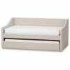 Baxton Studio Barnstorm Modern And Contemporary Beige Fabric Upholstered Daybed