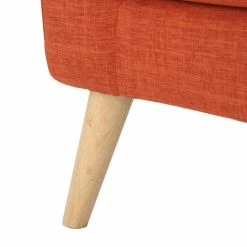 GDFStudio GDF Studio Carol Button Back Mid Century Fabric Modern Loveseat, Muted Orange -GDF sofa Shop 80b134ba0f907ab7 6781 w800 h800 b0 p0