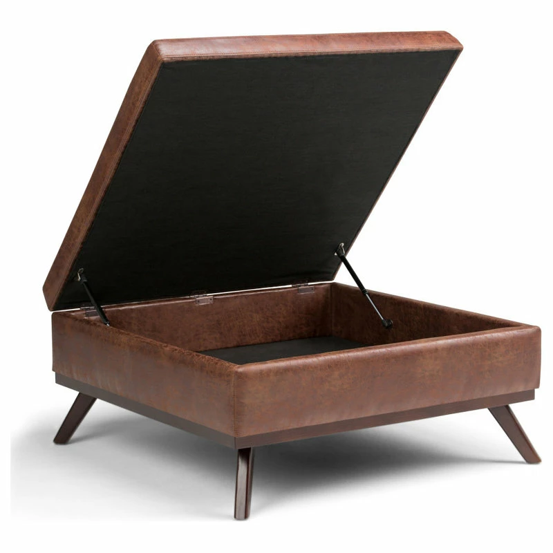 Simpli Home Ltd. Owen Square Coffee Table Storage Ottoman 10 Simpli Home Ltd. Owen Square Coffee Table Storage Ottoman - Image 8