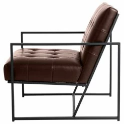 Glitzhome 29.25"H PU Leather Tufted Accent Chair, Brown -GDF sofa Shop 8111055e00a63238 2508 w800 h800 b1 p0