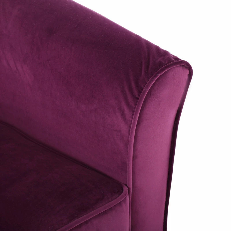 GDFStudio GDF Studio Rischa Fushsia New Velvet Swivel Chair With Loose Cover 8 GDFStudio GDF Studio Rischa Fushsia New Velvet Swivel Chair With Loose Cover - Image 6