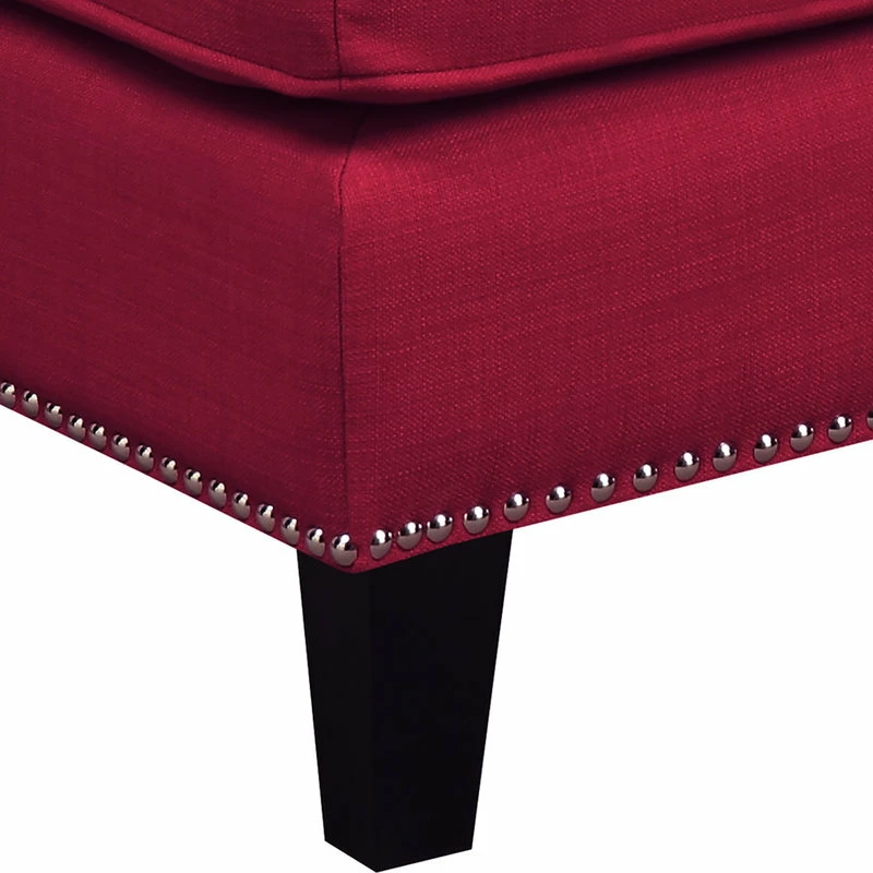 Picket House Emery Ottoman, Blue, Berry 7 Picket House Emery Ottoman, Blue, Berry - Image 5