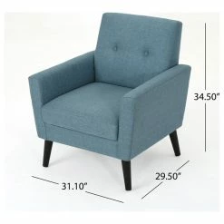 GDFStudio GDF Studio Sierra Mid Century Fabric Club Chair, Blue 14 GDFStudio GDF Studio Sierra Mid Century Fabric Club Chair, Blue -GDF sofa Shop 8261033401c444ff 9092 w800 h800 b1 p0