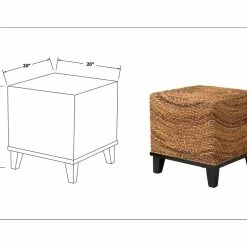 East At Main's Chruchill Brown Abaca Square Accent Table 12 East At Main's Chruchill Brown Abaca Square Accent Table -GDF sofa Shop 82811b9e0863eda0 0977 w800 h800 b0 p0