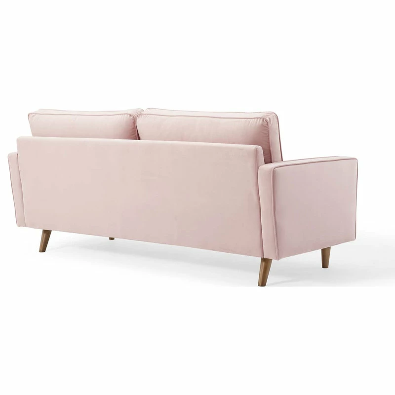LexMod Valour Performance Velvet Sofa, Pink 7 LexMod Valour Performance Velvet Sofa, Pink - Image 5