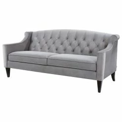 Jennifer Taylor Home Ken 74" Upholstered Button-Tufted Sofa, Opal Gray Velvet 15 Jennifer Taylor Home Ken 74" Upholstered Button-Tufted Sofa, Opal Gray Velvet -GDF sofa Shop 82f15dff0d88eec4 6647 w800 h800 b1 p0