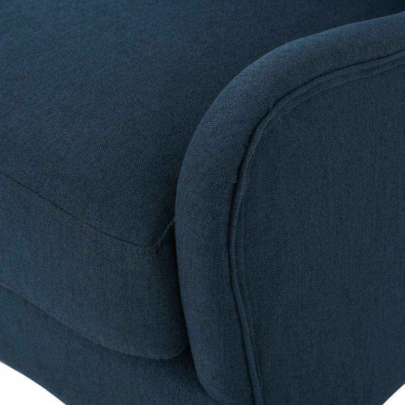 GDFStudio GDF Studio Quinn Navy Blue Fabric Sofa Chair, Navy Blue 10 GDFStudio GDF Studio Quinn Navy Blue Fabric Sofa Chair, Navy Blue - Image 8
