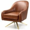 Crestlive Products Fabric Accent Chair Swivel-Base Upholstered Armchair With Memory Foam, Brown -GDF sofa Shop 84911344019ef9d7 4893 w800 h800 b1 p0