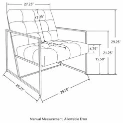 Glitzhome 29.25"H PU Leather Tufted Accent Chair, Brown -GDF sofa Shop 85e194d000a6323b 2508 w800 h800 b1 p0