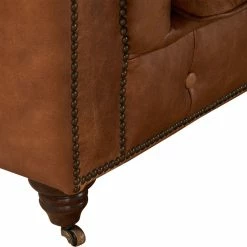 Crafters And Weavers Leather Chesterfield Love Seat, Light Brown -GDF sofa Shop 8631b2d00c5cc282 4649 w800 h800 b0 p0