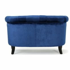 GDFStudio GDF Studio Melaina Tufted Scroll Arm New Velvet Loveseat, Navy Blue -GDF sofa Shop 871120140f906444 3600 w800 h800 b1 p0