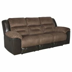 Ashley Furniture Industries Signature Design By Ashley Earhart Reclining Sofa In Chestnut