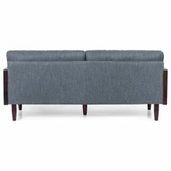 GDFStudio Bagan Mid-Century Modern Upholstered 3 Seater Sofa, Charcoal + Dark Walnut 17 GDFStudio Bagan Mid-Century Modern Upholstered 3 Seater Sofa, Charcoal + Dark Walnut -GDF sofa Shop 8721b00e006ff388 8409 w800 h800 b1 p0