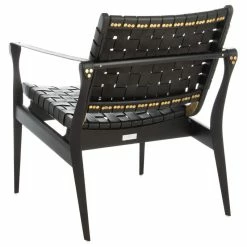 Safavieh Dilan Leather Safari Chair, Black/Black 11 Safavieh Dilan Leather Safari Chair, Black/Black -GDF sofa Shop 8781693e0c92a24b 2932 w800 h800 b1 p0
