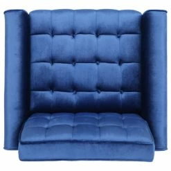 GDFStudio GDF Studio Betsy Modern Button-Tufted Waffle Stitching Velvet Armchair, Navy Blu -GDF sofa Shop 87d1a5ef01d7adb2 4909 w800 h800 b1 p0
