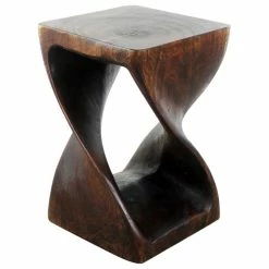 Kammika Import Export Co., Ltd (Thailand) Haussmann® Original Wood Twist Stool 12 X 12 X 18 In High Mocha Oil -GDF sofa Shop 880107d802c93eb1 6225 w800 h800 b1 p0