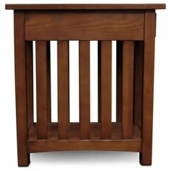 Leick Home Leick Furniture Mission Wood End Table In Medium Oak Brown -GDF sofa Shop 88414f6c0be335d9 8647 w800 h800 b1 p0