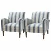 Karat Home Stripe Armchair Set Of 2, Navy -GDF sofa Shop 8871a91800bdd2b3 2097 w800 h800 b1 p0