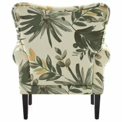 Belleze High Wingback Linen Armchair, Green Floral 9 Belleze High Wingback Linen Armchair, Green Floral -GDF sofa Shop 88b13b3b0f11511d 1593 w800 h800 b1 p0