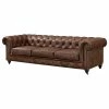 Crafters And Weavers Top Grain Vintage Leather Chesterfield Sofa Bark Brown -GDF sofa Shop 88d1e84800bf9440 6918 w800 h800 b1 p0