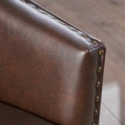 GDFStudio GDF Studio Carlton Tub Design Club Chair With Nailheads Accents, Brown Leather -GDF sofa Shop 8961a90401de52fe 0892 w800 h800 b0 p0