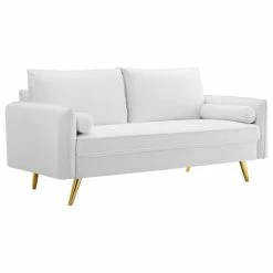 LexMod Revive Performance Velvet Sofa, White -GDF sofa Shop 8961cb0800cd2dc6 9675 w800 h800 b1 p0