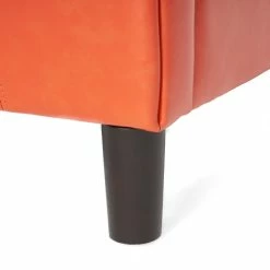 GDFStudio GDF Studio Newport Leather Club Chair, Orange -GDF sofa Shop 8971cdd602392d11 4534 w800 h800 b0 p0
