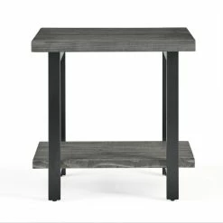 Bolton Furniture, Inc. Pomona Metal And Wood End Table, Slate Gray -GDF sofa Shop 898142fa01f43625 7421 w800 h800 b0 p0