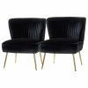 Karat Home Upholstered Side Chair, Set Of 2, Black 2 Karat Home Upholstered Side Chair, Set Of 2, Black -GDF sofa Shop 898162a4005922bb 1966 w800 h800 b1 p0