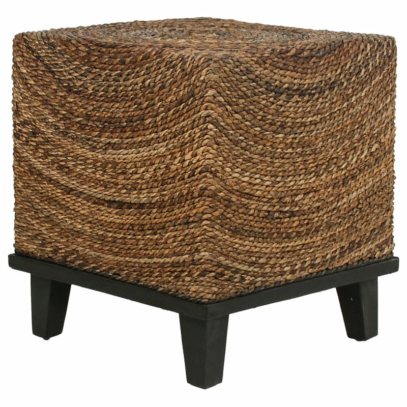 East At Main's Chruchill Brown Abaca Square Accent Table 9 East At Main's Chruchill Brown Abaca Square Accent Table - Image 7
