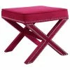 Meridian Furniture Nixon Pink Velvet Ottoman/Bench 2 Meridian Furniture Nixon Pink Velvet Ottoman/Bench -GDF sofa Shop 8ae10cf702682f02 5188 w800 h800 b1 p0