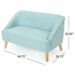 GDFStudio GDF Studio Jasper Mid Century Modern Fabric Loveseat, Light Blue -GDF sofa Shop 8bc110a801e51cae 5288 w800 h800 b1 p0
