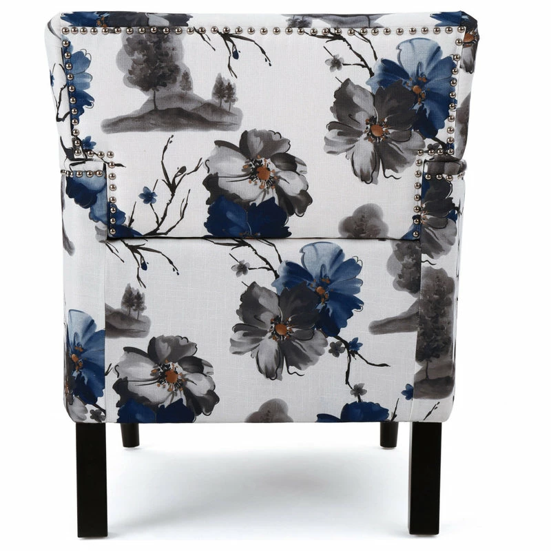 GDFStudio GDF Studio Manon Floral Print Fabric Club Chair 9 GDFStudio GDF Studio Manon Floral Print Fabric Club Chair - Image 7