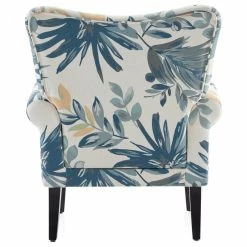 Belleze High Wingback Linen Armchair, Blue Floral 9 Belleze High Wingback Linen Armchair, Blue Floral -GDF sofa Shop 8cc173250f115100 8044 w800 h800 b1 p0