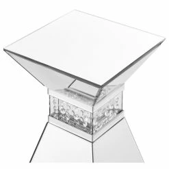 Elegant Furniture & Lighting 12" Crystal End Table, Clear Mirror Finish -GDF sofa Shop 8dd154030a383440 7423 w800 h800 b1 p0