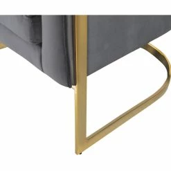 Meridian Furniture Carter Velvet Accent Chair, Gray -GDF sofa Shop 8df15c3b02740c00 2808 w800 h800 b0 p0