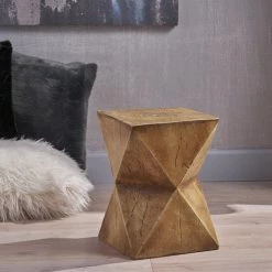 GDFStudio GDF Studio Manuel Indoor Lightweight Concrete Accent Table, Natural -GDF sofa Shop 8e014a33035b2dd6 0168 w800 h800 b0 p0